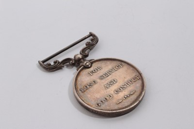 Lot 719 - George V Army Long Service and Good Conduct medal named to 65270 SGT. E. A. Pennington. Middx. Regt. (Medal possibly renamed)
