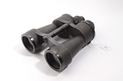 Lot 727 - Pair of Second World War Nazi Kreigsmarine binoculars, marked with Eagle and Swastika, stamped M IV / 1, M.S.S. 1568, T blc, 8 x 60, also numbered 2145325