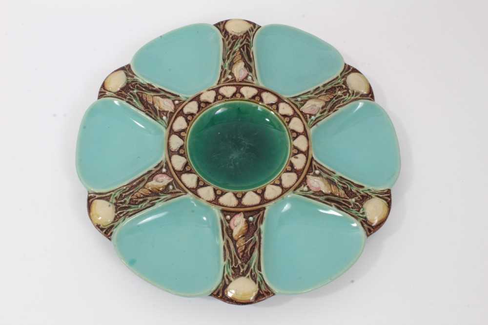 Lot 37 - Victorian Minton Majolica oyster plate