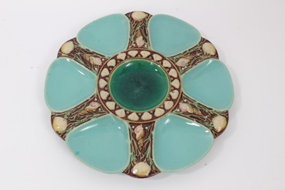 Lot 37 - Victorian Minton Majolica oyster plate
