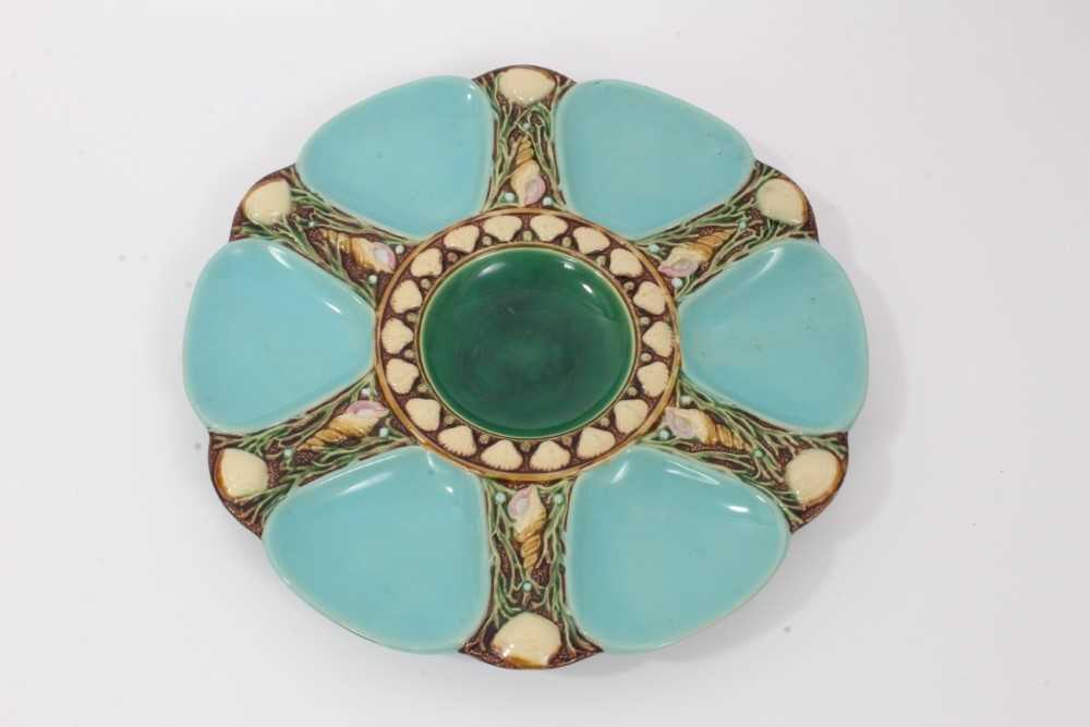 Lot 38 - Victorian Minton Majolica oyster plate