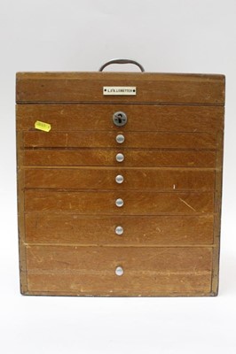 Lot 2403 - Dentists cabinet with tools