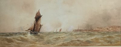 Lot 118 - William Henry Pearson seascape, signed watercolour