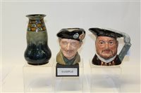 Lot 1059 - Four Royal Doulton character jugs - Henry VIII...