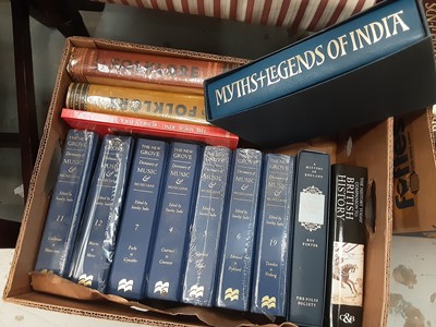 Lot 126 - Five boxes of folio society books