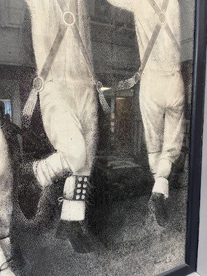 Lot 1088 - Reginald Brill ink and watercolour - Morris Dancers, signed, in glazed frame