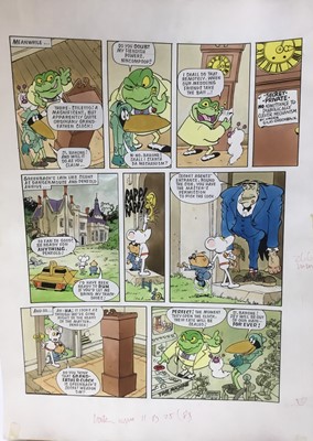 Lot 4 - Comic Book Interest: original pen and watercolour illustration for Dangermouse