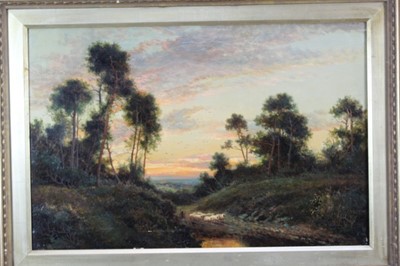 Lot 1281 - Francis E. Jamieson 1895 - 1950 
"Bringing Home The Sheep", oil on canvas, signed. 50 x 75cm.