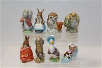 Lot 1068 - Eight Beswick Beatrix Potter figures - Sir...