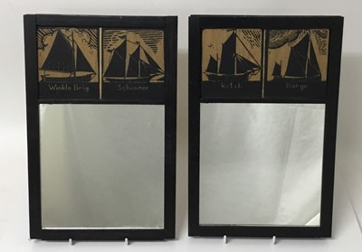 Lot 1513 - James Dodds (b. 1957) pair of bespoke made wall mirrors
