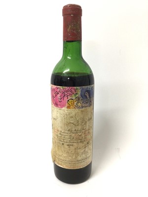 Lot 37 - Wine - one bottle, Chateau Mouton Rothschild 1970