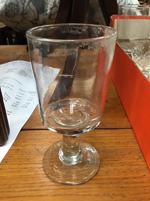 Lot 321 - 19th century glass rummers and sundry glasses