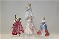 Lot 1075 - Three Royal Worcester limited edition figures -...