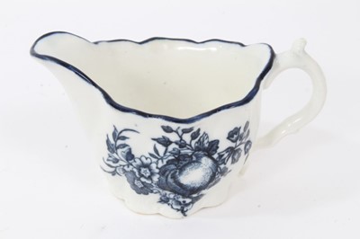 Lot 162 - Caughley blue printed 'Low Chelsea Ewer', circa 1780-85