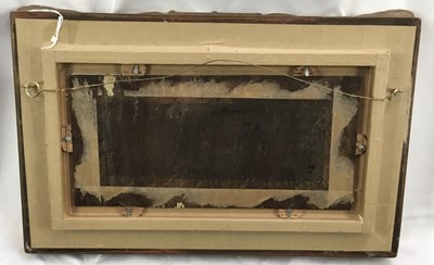 Lot 1082 - Thomas Churchyard (1798-1865) oil on panel - View through trees, inscribed 'Anna' verso, 13.5cm x 28cm, in gilt frame
