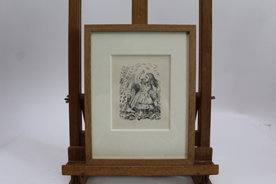 Lot 1712 - Sir John Tenniel (1820 - 1914), pair of limited edition wood engravings - Alice's Adventures in Wonderland and Through the Looking-Glass, 214/250, 14.5cm x 11.5cm and 10.5cm x 10cm, in glazed frame...