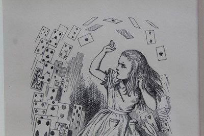 Lot 1712 - Sir John Tenniel (1820 - 1914), pair of limited edition wood engravings - Alice's Adventures in Wonderland and Through the Looking-Glass, 214/250, 14.5cm x 11.5cm and 10.5cm x 10cm, in glazed frame...