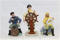 Lot 1093 - Three Royal Doulton figures - The Helmsman...