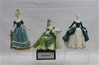 Lot 1094 - Six Royal Doulton figures - Secret Thoughts...