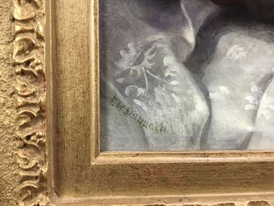 Lot 1146 - Eloise Harriet Stannard (1829-1915) oil on canvas, still life of melons and grapes