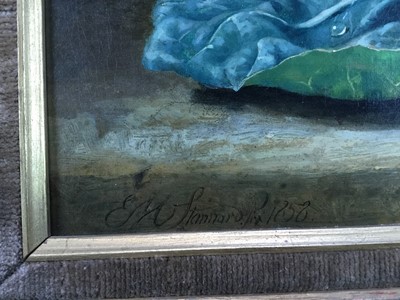 Lot 1145 - Eloise Harriet Stannard (1828-1915) oil on canvas, Peaches and snail