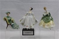 Lot 1096 - Seven Royal Doulton figures - Ascot HN2356,...