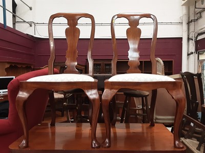 Lot 1166 - Matched set of six mahogany chairs