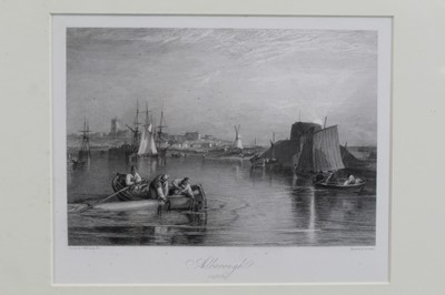 Lot 1910 - J. M. W. Turner (1775-1851) engraving by E. Goodall - 'Alborough', circa 1838, 20cm x 26cm, in glazed frame 
Provenance: Goldmark Gallery, Rutland