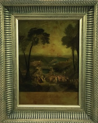 Lot 2022 - Jenny Simpson (1931-2020), Georgian-style glass pictures, framed and glazed - six landscapes