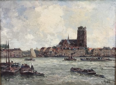 Lot 177 - H. V. Gessel (1882-1947) oil on canvas - Dordrecht, signed