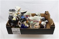 Lot 1117 - Pair 19th century Staffordshire pottery...