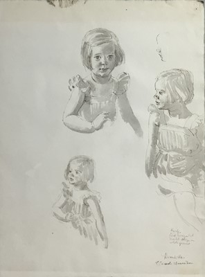 Lot 109 - Claude William Harrison (1922-2009) - two studies on paper