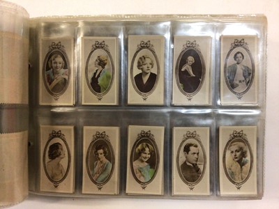 Lot 1555 - One album of cigarette cards to include theatre stars