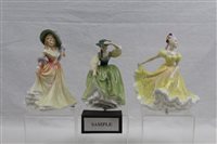 Lot 1095 - Six Royal Doulton figures - Ninette HN2379,...