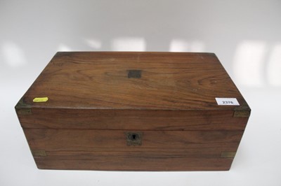 Lot 2376 - 19th century walnut writing slope
