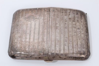 Lot 109 - Chinese silver cigarette case