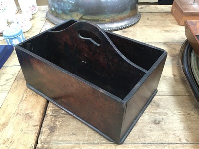 Lot 75 - 19th century mahogany cutlery tray