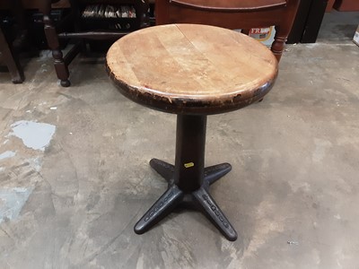 Lot 1145 - Singer machinists stool