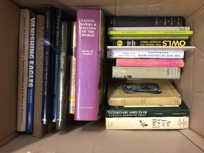 Lot 248 - A box of books relating to falconry