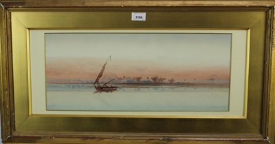Lot 1184 - Auguste Lamplough (1877-1930) watercolour, Nile scene