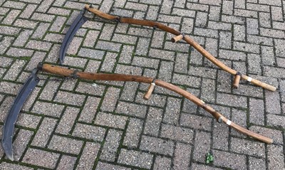 Lot 1000 - Two vintage scythes