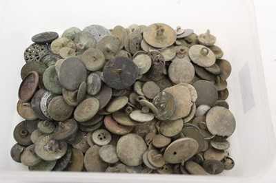Lot 2357 - Medieval and post-medieval buttons (mostly metal detector finds) to include 25 examples in silver