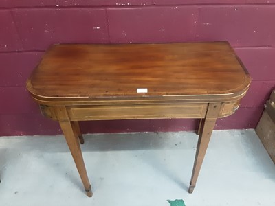Lot 900 - Regency mahogany card table