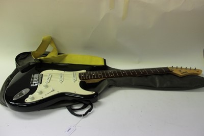 Lot 2647 - Electric guitar together with an amp and collection of music