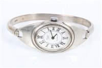 Lot 3311 - Phigied Junior Incabloc silver bangle...