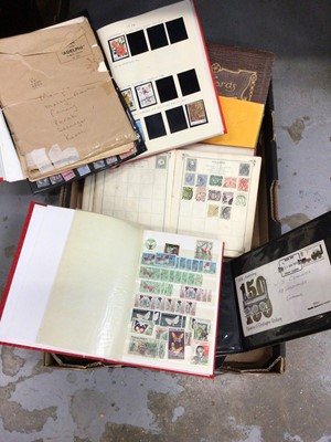 Lot 106 - Box of stamp albums and FDC's