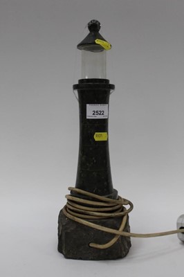 Lot 2522 - Cornish Serpentine Lamp