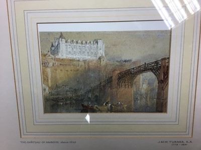 Lot 267 - Four J M W Turner prints in glazed frames