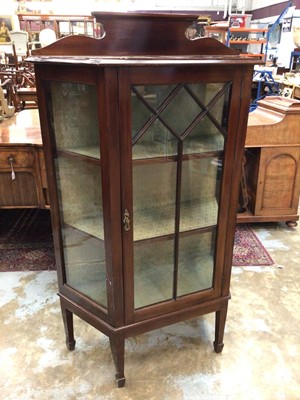 Lot 1041 - Mahogany display cabinet