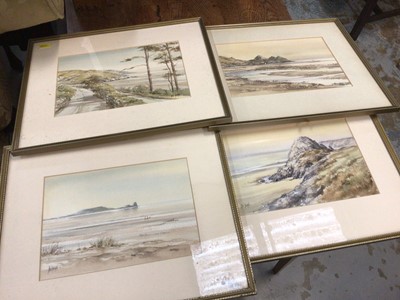 Lot 100 - Allan Morgan - four watercolours - Gower - Welsh views